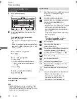 Preview for 32 page of Panasonic Diga DMR-HWT230 Operating Instructions Manual