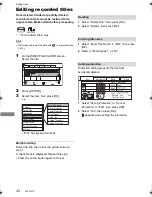 Preview for 42 page of Panasonic Diga DMR-HWT230 Operating Instructions Manual