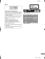 Preview for 107 page of Panasonic Diga DMR-PWT635 Operating Instructions Manual