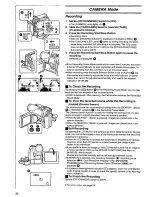 Preview for 20 page of Panasonic Digital Palmcoder Multicam PV-DC152-K Operating Instructions Manual