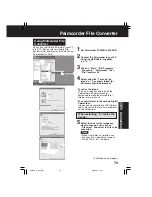 Preview for 79 page of Panasonic Digital Palmcorder MultiCam PV-DV203-K Operating Instructions Manual