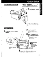 Preview for 9 page of Panasonic Digital Palmcorder PV-DV101 Operating Instructions Manual