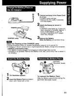 Preview for 11 page of Panasonic Digital Palmcorder PV-DV101 Operating Instructions Manual