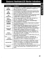 Preview for 21 page of Panasonic Digital Palmcorder PV-DV101 Operating Instructions Manual