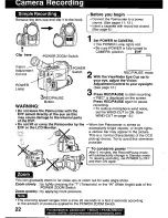 Preview for 22 page of Panasonic Digital Palmcorder PV-DV101 Operating Instructions Manual