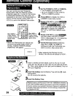 Preview for 26 page of Panasonic Digital Palmcorder PV-DV101 Operating Instructions Manual