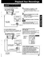 Preview for 31 page of Panasonic Digital Palmcorder PV-DV101 Operating Instructions Manual