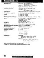 Preview for 52 page of Panasonic Digital Palmcorder PV-DV101 Operating Instructions Manual