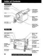 Preview for 56 page of Panasonic Digital Palmcorder PV-DV101 Operating Instructions Manual