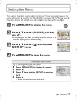 Preview for 17 page of Panasonic DMC-F3K Basic Operating Instructions Manual