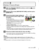 Preview for 21 page of Panasonic DMC-F3K Basic Operating Instructions Manual