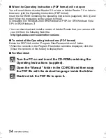 Preview for 24 page of Panasonic DMC-F3K Basic Operating Instructions Manual