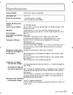 Preview for 21 page of Panasonic DMC FS25S - Lumix Digital Camera Instrucciones De Funcionamiento