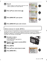 Preview for 15 page of Panasonic DMC FS7A - Lumix Digital Camera Instrucciones Básicas De Funcionamiento