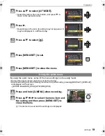 Preview for 19 page of Panasonic DMC FX150K - Lumix Digital Camera Operating Instructions Manual