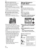 Preview for 24 page of Panasonic DMC-FX30A - Lumix Digital Camera Operating Instructions Manual