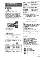 Preview for 61 page of Panasonic DMC-FX30A - Lumix Digital Camera Operating Instructions Manual