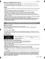 Preview for 13 page of Panasonic DMC-FX48K - Lumix Digital Camera Operating Instructions Manual