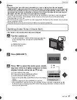 Preview for 17 page of Panasonic DMC-FX48K - Lumix Digital Camera Operating Instructions Manual