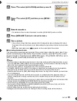 Preview for 65 page of Panasonic DMC-FX48K - Lumix Digital Camera Operating Instructions Manual