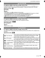 Preview for 71 page of Panasonic DMC-FX48K - Lumix Digital Camera Operating Instructions Manual