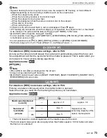 Preview for 73 page of Panasonic DMC-FX48K - Lumix Digital Camera Operating Instructions Manual