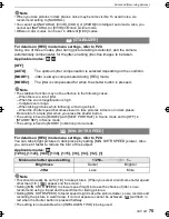 Preview for 75 page of Panasonic DMC-FX48K - Lumix Digital Camera Operating Instructions Manual