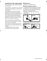 Preview for 3 page of Panasonic DMC-G5W Basic Operating Instructions Manual