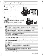 Preview for 21 page of Panasonic DMC-G5W Basic Operating Instructions Manual