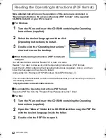 Preview for 42 page of Panasonic DMC-G5W Basic Operating Instructions Manual