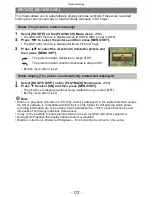 Preview for 172 page of Panasonic DMC-GX1 Lumix Owner'S Manual