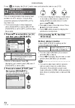 Preview for 72 page of Panasonic DMC-LS70S - Lumix Digital Camera Operating Instructions Manual