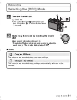 Preview for 21 page of Panasonic DMC-LX5W Basic Operating Instructions Manual