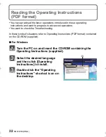 Preview for 32 page of Panasonic DMC-LX5W Basic Operating Instructions Manual