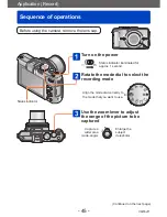 Preview for 45 page of Panasonic DMC-LX7K Owner'S Manual