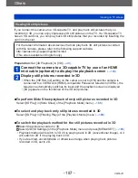 Preview for 187 page of Panasonic DMC-LX7K Owner'S Manual