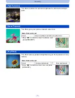 Preview for 71 page of Panasonic DMC-LZ40 Operating Instructions Manual