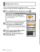 Preview for 18 page of Panasonic DMC-ZS10R Basic Owner'S Manual