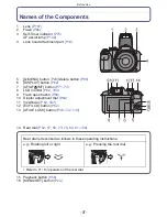 Preview for 8 page of Panasonic DMCFZ40 - DIGITAL CAMERA - ADVANCED FEATURES Operating Instructions Manual