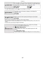 Preview for 32 page of Panasonic DMCFZ40 - DIGITAL CAMERA - ADVANCED FEATURES Operating Instructions Manual