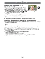 Preview for 58 page of Panasonic DMCFZ40 - DIGITAL CAMERA - ADVANCED FEATURES Operating Instructions Manual