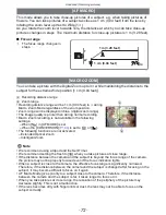 Preview for 72 page of Panasonic DMCFZ40 - DIGITAL CAMERA - ADVANCED FEATURES Operating Instructions Manual