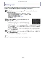 Preview for 147 page of Panasonic DMCFZ40 - DIGITAL CAMERA - ADVANCED FEATURES Operating Instructions Manual