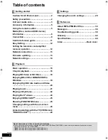 Preview for 4 page of Panasonic DMP-BD80 Operating Instructions Manual