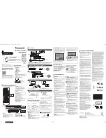 Preview for 2 page of Panasonic DMP-BD833 Basic Operating Instructions