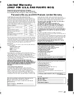 Preview for 41 page of Panasonic DMP-BDT220 Owner'S Manual