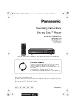 Panasonic dmp-bdt280 Operating Instructions preview