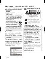 Preview for 2 page of Panasonic DMP-BDT310 Owner'S Manual