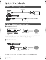 Preview for 2 page of Panasonic DMPBD79 Basic Operating Instructions Manual