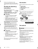 Preview for 4 page of Panasonic DMPBD79 Basic Operating Instructions Manual